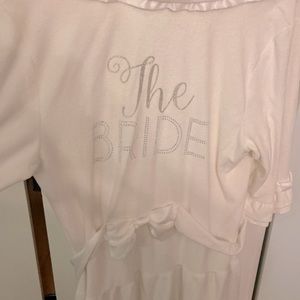 Betsey Johnson “The Bride” robe. White. Size Large